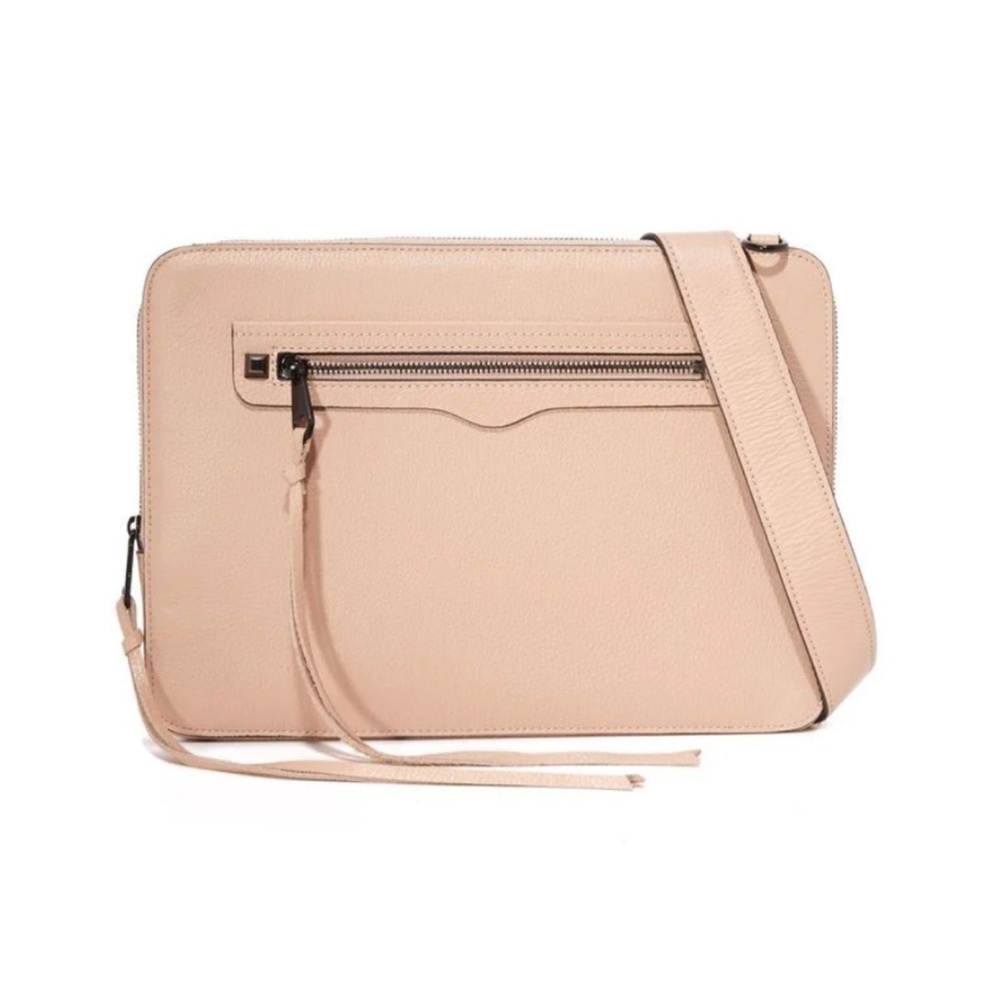 Rebecca Minkoff Regan Leather Laptop Sleeve With Strap